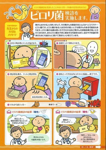 ピロリ菌検診リーフレット