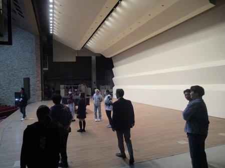 文化会館の下見