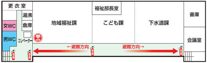 画像：新館案内図（2階）