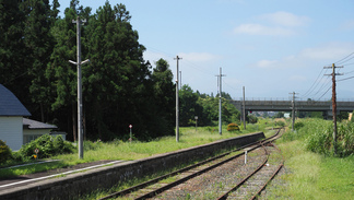 JR釜石線の似内駅ホーム。