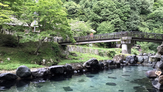 大沢温泉露天風呂の風景