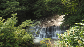 石鳥谷町 葛丸渓流一ノ滝の風景