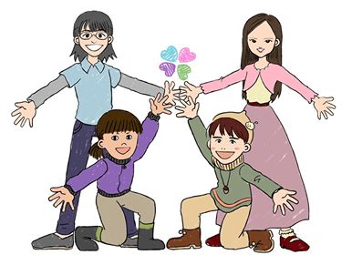 花巻市オリジナル婚姻届作成検討チームメンバーイメージイラスト