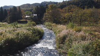 大迫町亀ヶ森の稗貫川の風景1