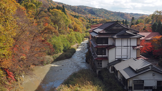 鉛温泉藤三旅館の風景