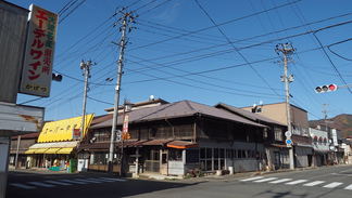 大迫の市街地の風景