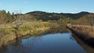 大迫町亀ヶ森の稗貫川の風景2