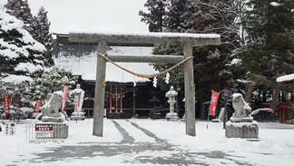 花巻の鎮守である鳥谷崎（とやがさき）神社の写真