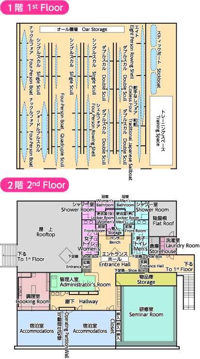 艇庫 平面図