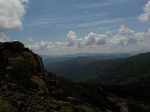 早池峰山登山道からの風景