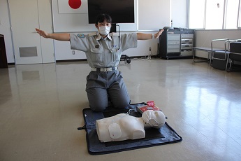 心電図解析時の様子