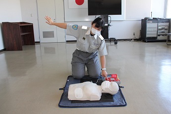 電気ショック時の様子