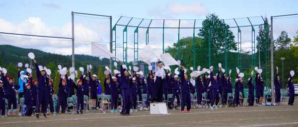 白組の応援