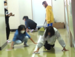 PTA早朝作業 床