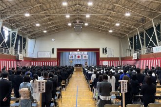 入学式会場の様子