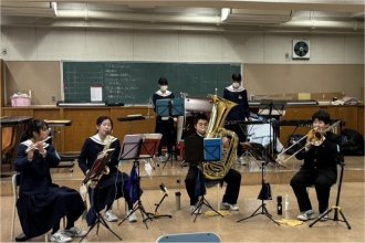 アンサンブルコンテストに向けた練習の様子
