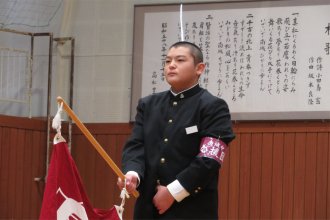 リーダーの応援披露
