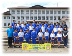 5年生の生活学校での集合写真