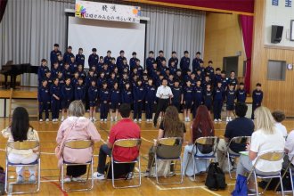 校長先生の歓迎の挨拶