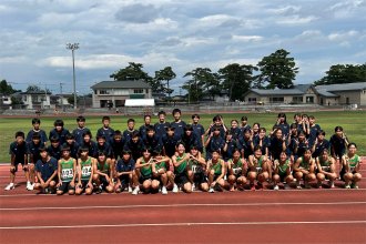 市中陸上の選手団
