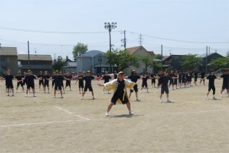 黄組の応援合戦