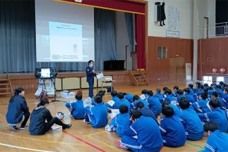 交通安全教室のようす