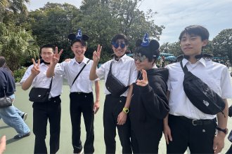 生徒の記念写真