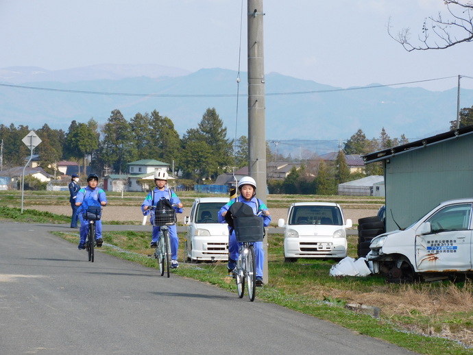 交通安全教室自転車走行