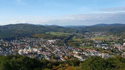 写真：グーグルツィプフ展望台から見た町の景色