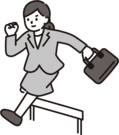 ハードルを越える社会人