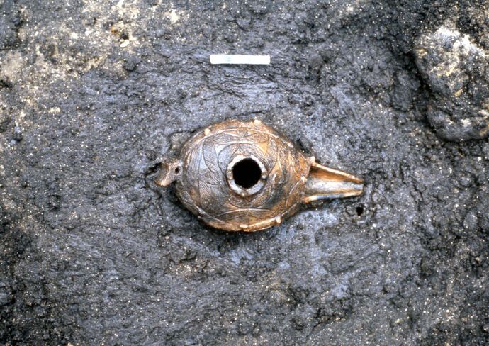 水差形土器出土状況（1991年度調査）です