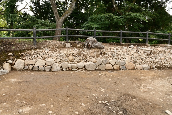 花巻城本丸台所門跡の石垣