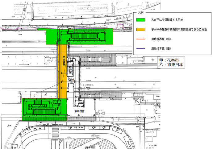 用地処理の処理を示した図