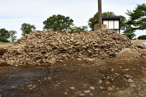 枡形北辺石垣南面の写真