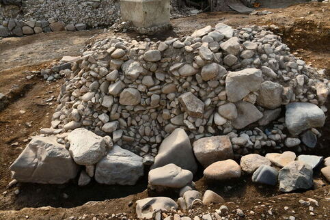 枡形北辺石垣北面の写真