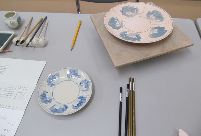 台焼き絵付け体験完成写真